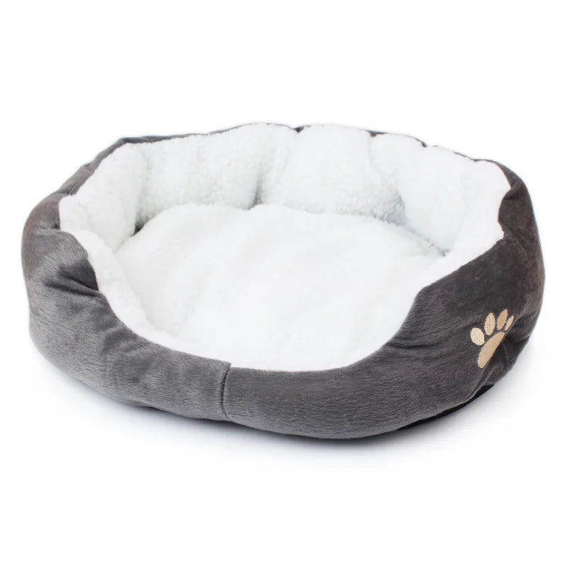 Fleece Dog Beds for Small Medium Dogs Kennel Warm Pet Dog Bed for Small Dogs Luxury Puppy Cat Bed House Accessories Bulldog Pug