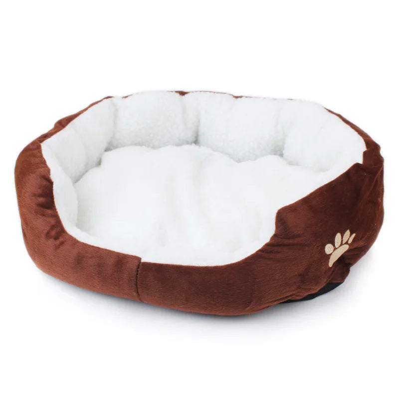 Fleece Dog Beds for Small Medium Dogs Kennel Warm Pet Dog Bed for Small Dogs Luxury Puppy Cat Bed House Accessories Bulldog Pug