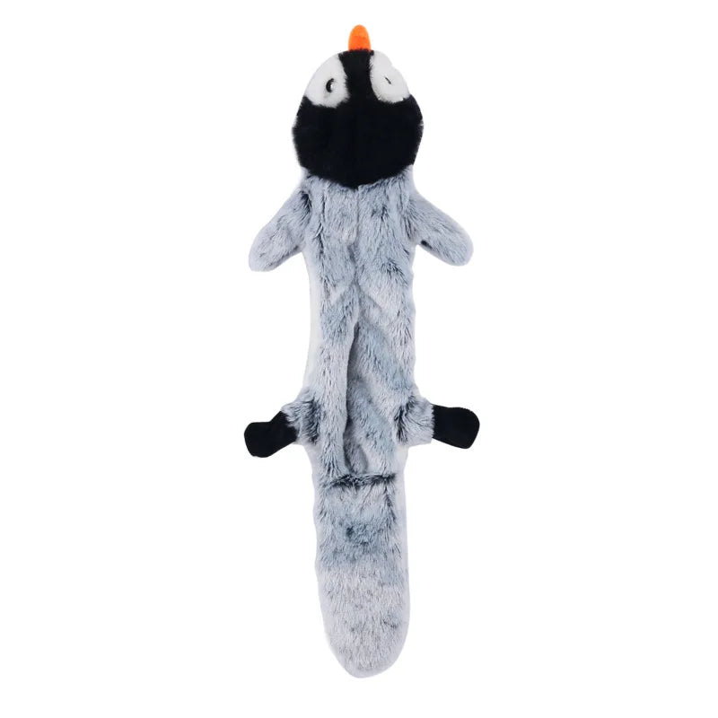 New Fun Stuffed Animal-Shaped Dog Toys Squeak Pet Wolf Rabbit  Plush Small And Medium Dog Chew Squeaky Toy Pet Accessories