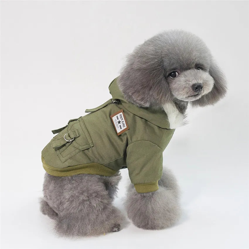 High Quality Pets Dog Clothes Cotton Winter Thicken Jacket Coat Costumes Hoodies Clothes for Small Puppy Dogs Cat Clothing 2021