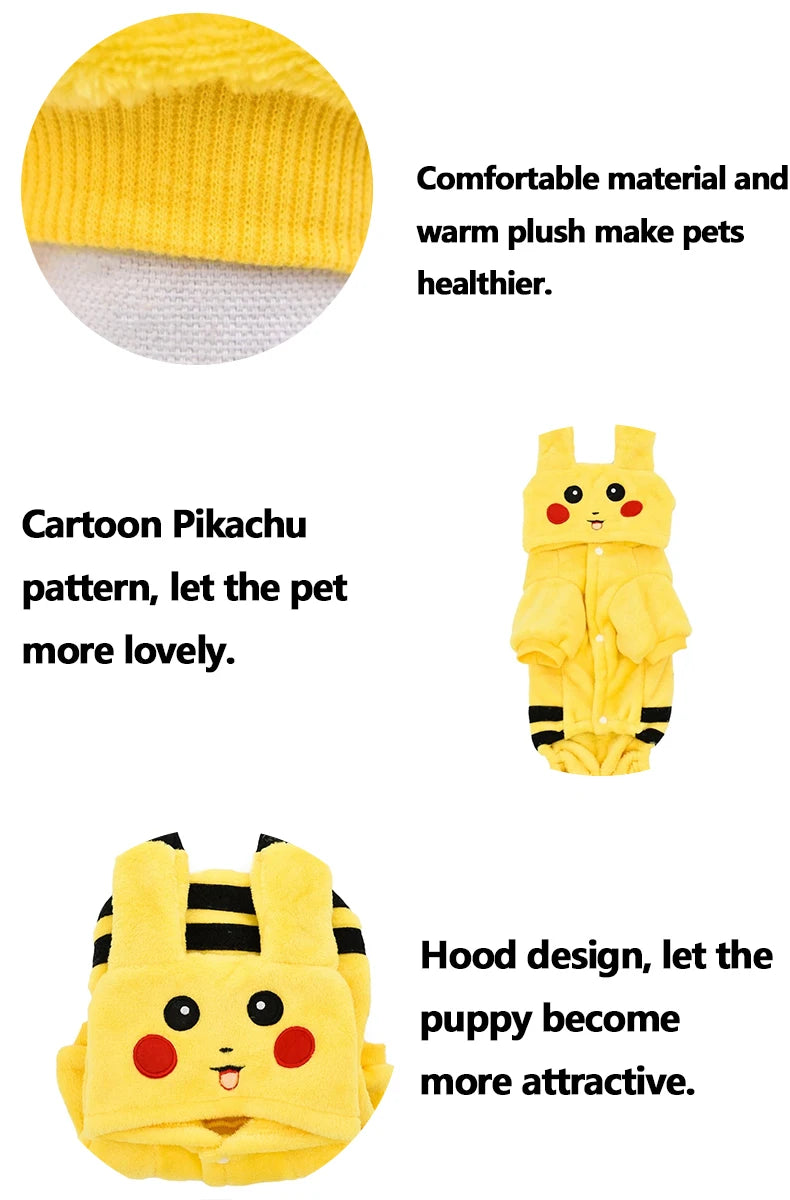 Pet Clothes Autumn Winter Cute Cat Costume Cartoon Cosplay Cat Coat Home Pajamas Hoodie Cat Outfit Kitten Clothes Lovely Fashion