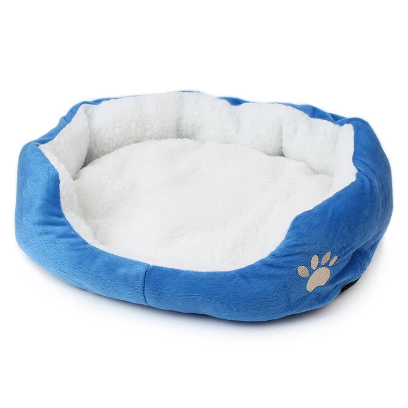 Fleece Dog Beds for Small Medium Dogs Kennel Warm Pet Dog Bed for Small Dogs Luxury Puppy Cat Bed House Accessories Bulldog Pug