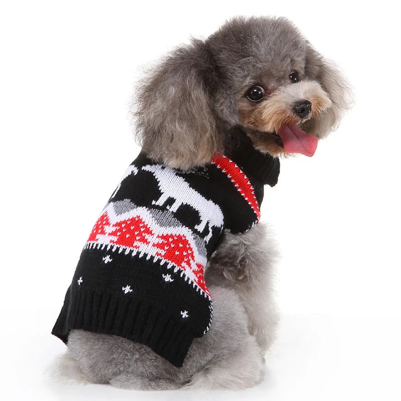 Pet Clothes Dog Sweater Cat Costume For Small Dogs Christmas Deer Clothing Cat Sweater Dogs Coat Halloween Warm Pet Knitte Coat