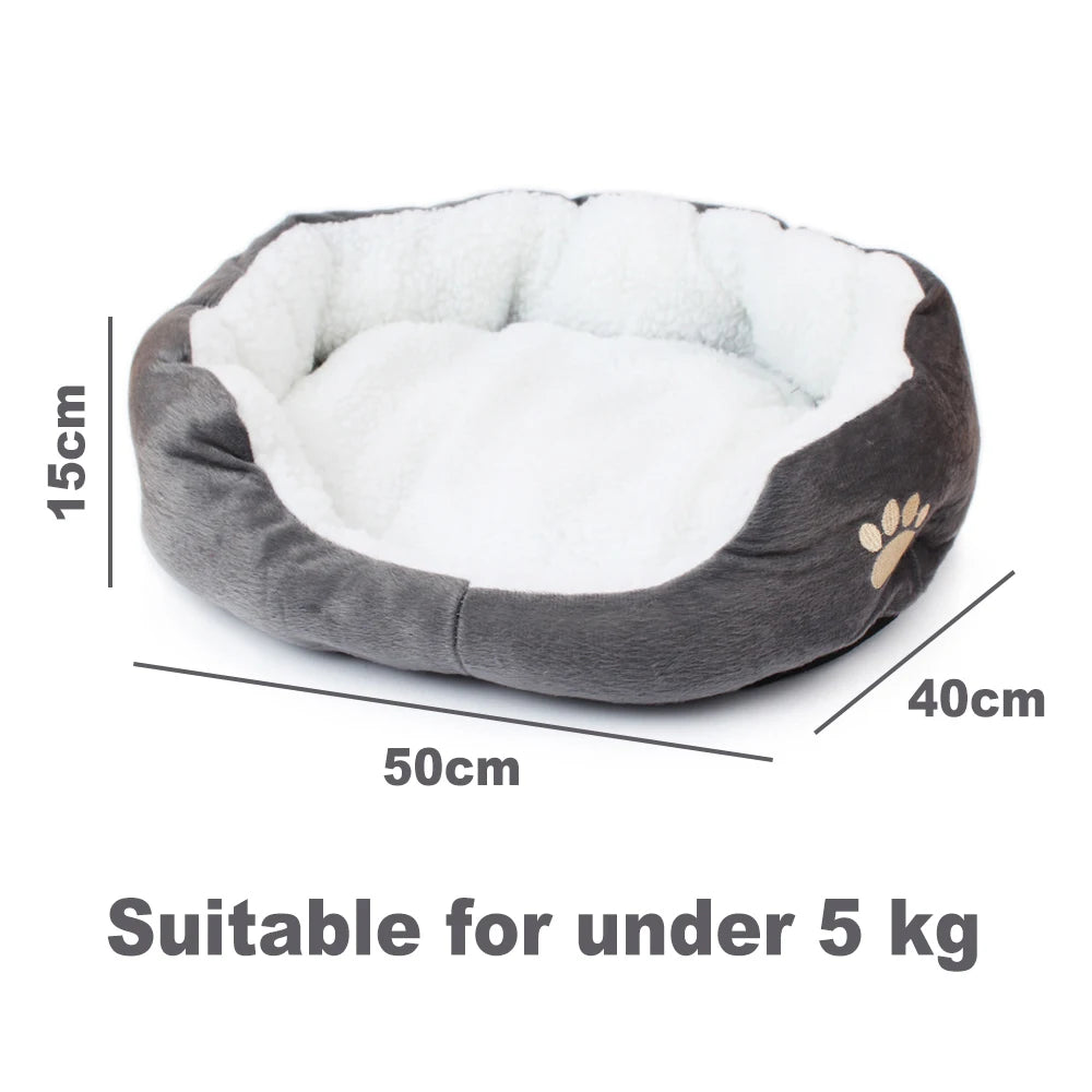 Fleece Dog Beds for Small Medium Dogs Kennel Warm Pet Dog Bed for Small Dogs Luxury Puppy Cat Bed House Accessories Bulldog Pug