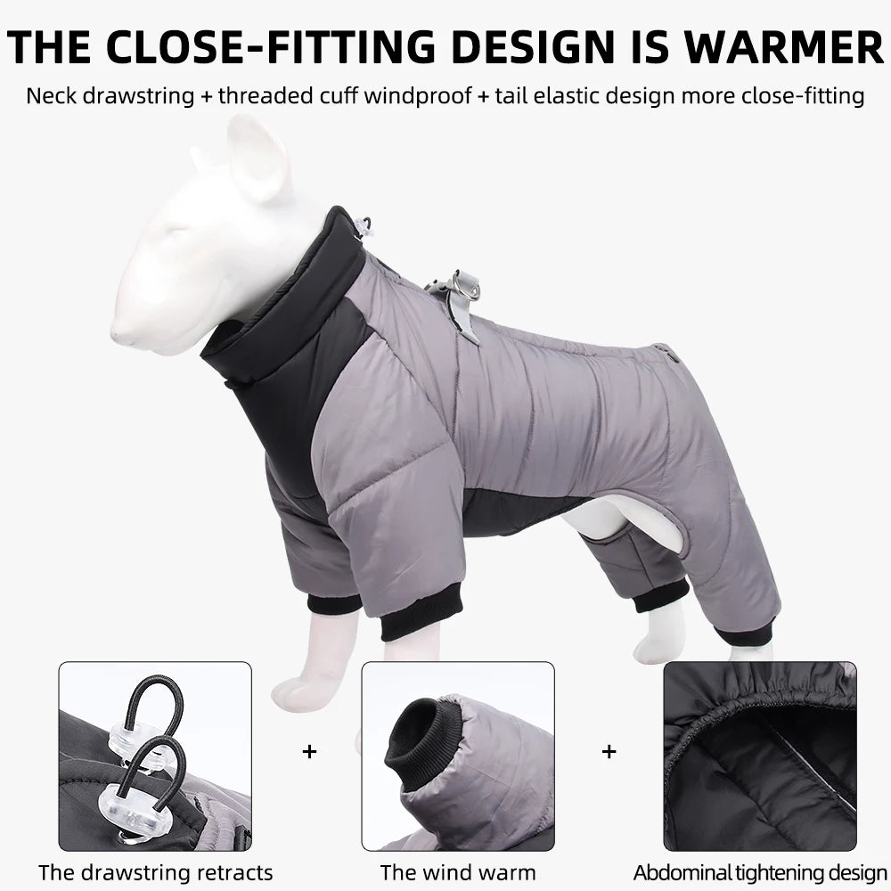 Winter Warm Thicken Pet Dog Jacket Waterproof Dog Clothes for Small Medium Dogs Puppy Coat Chihuahua French Bulldog Pug Clothing