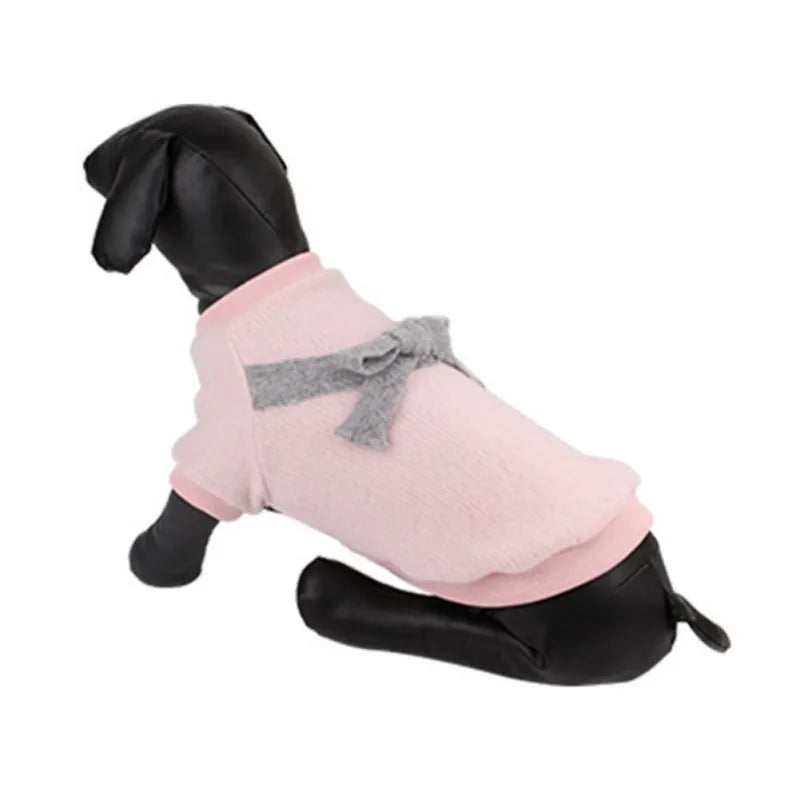 Pet Clothes Elegant Luxury Fur Winter Overcoat For Small Dog Cat Clothes Bowknot Chihuahua