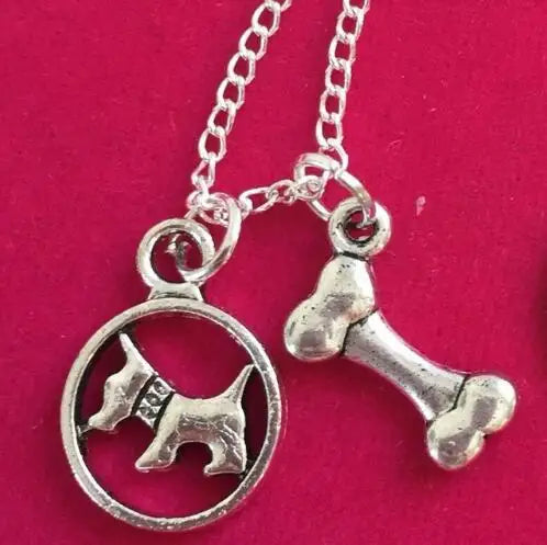 Cat/Dog Claw&Greyhound Dog Dachshund Sausage dog Necklace 50cm Fashion Sweater Chain DIY For Woman Jewelry Best Friend Gifts