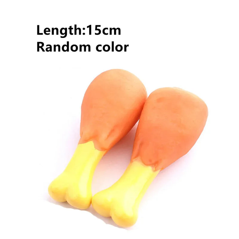 Fashion Rubber Squeak Toys for Dog Screaming Chicken Chew Bone Slipper Squeaky Ball Dog Toys Tooth Grinding & Training Toy