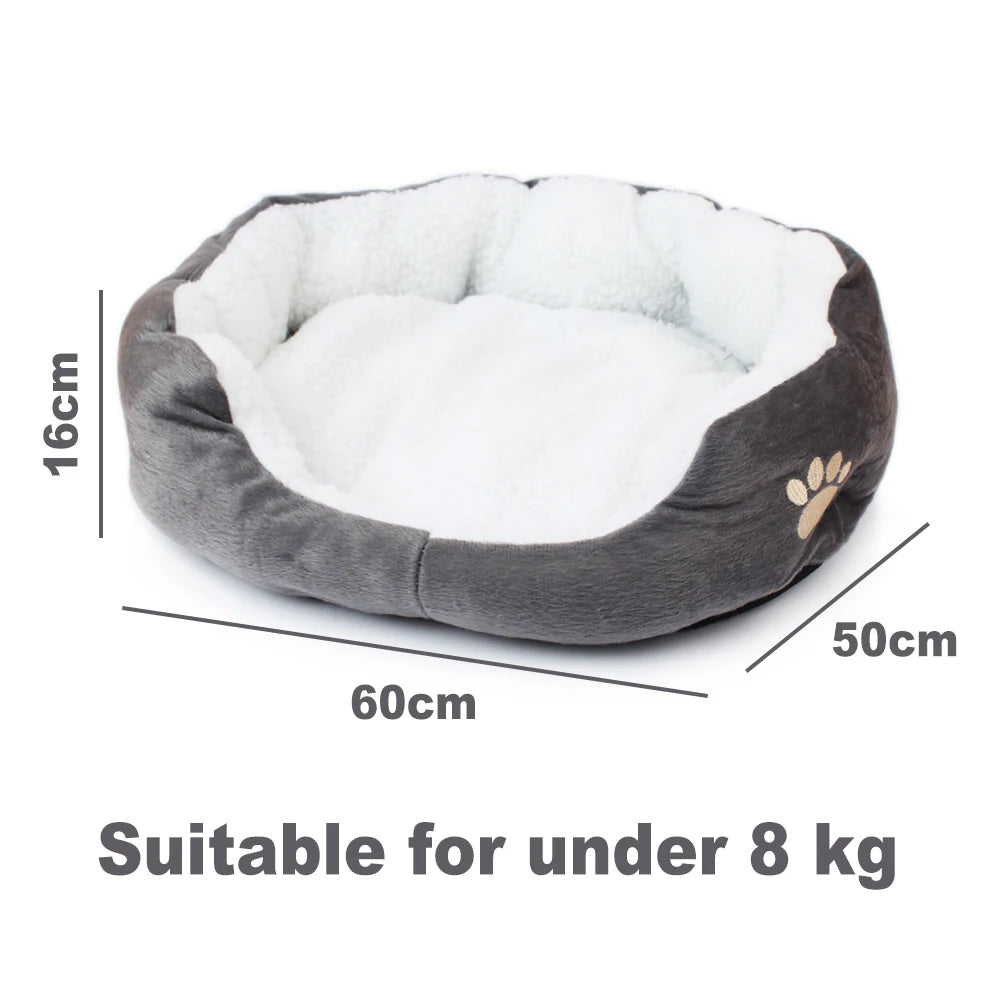 Fleece Dog Beds for Small Medium Dogs Kennel Warm Pet Dog Bed for Small Dogs Luxury Puppy Cat Bed House Accessories Bulldog Pug