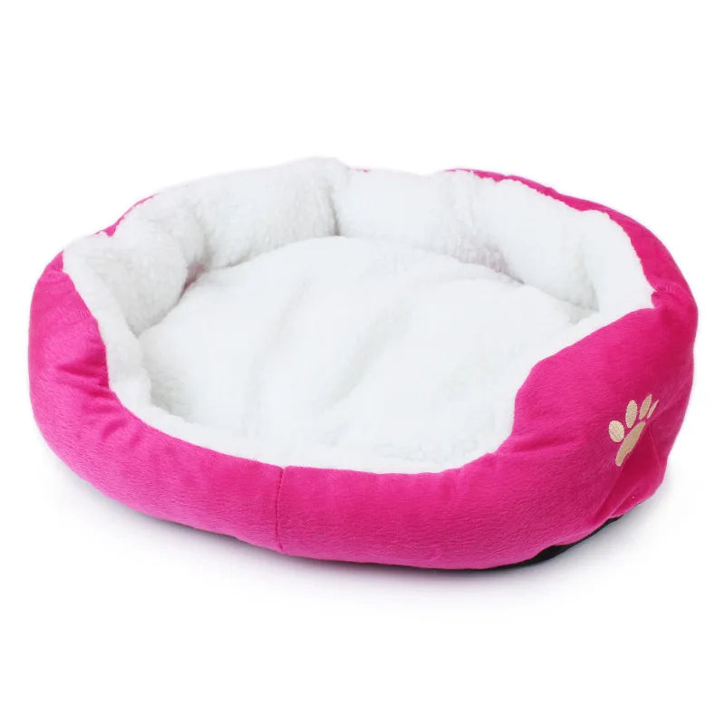 Fleece Dog Beds for Small Medium Dogs Kennel Warm Pet Dog Bed for Small Dogs Luxury Puppy Cat Bed House Accessories Bulldog Pug