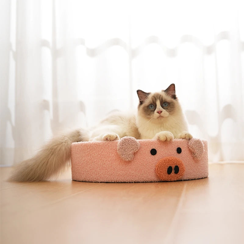 Cat Scratcher 2 In 1 Cat Anti Scratch Bed Cute Shape Cat Scratching Bed Round Cat Scratch Protection Paw Toy Gatos Accesorios