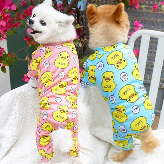 Pet Jumpsuit Adorable Decorating Dog Pajamas Soft Pet Onesies Small Warm Puppy Outfit Cat Clothing Pet Supplies