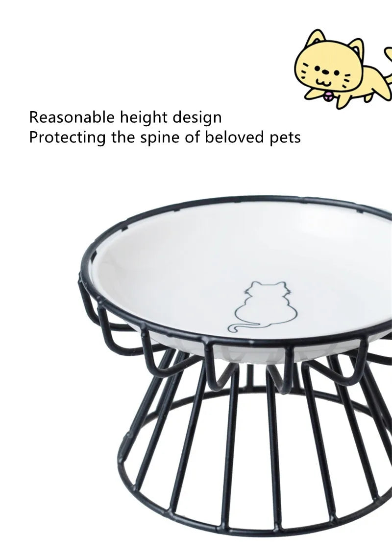 Ceramic Pet Bowl Food Water Treats for Cats Bowls Snack Plate Cat Canned Plate Pet Feeder Puppy Accessories