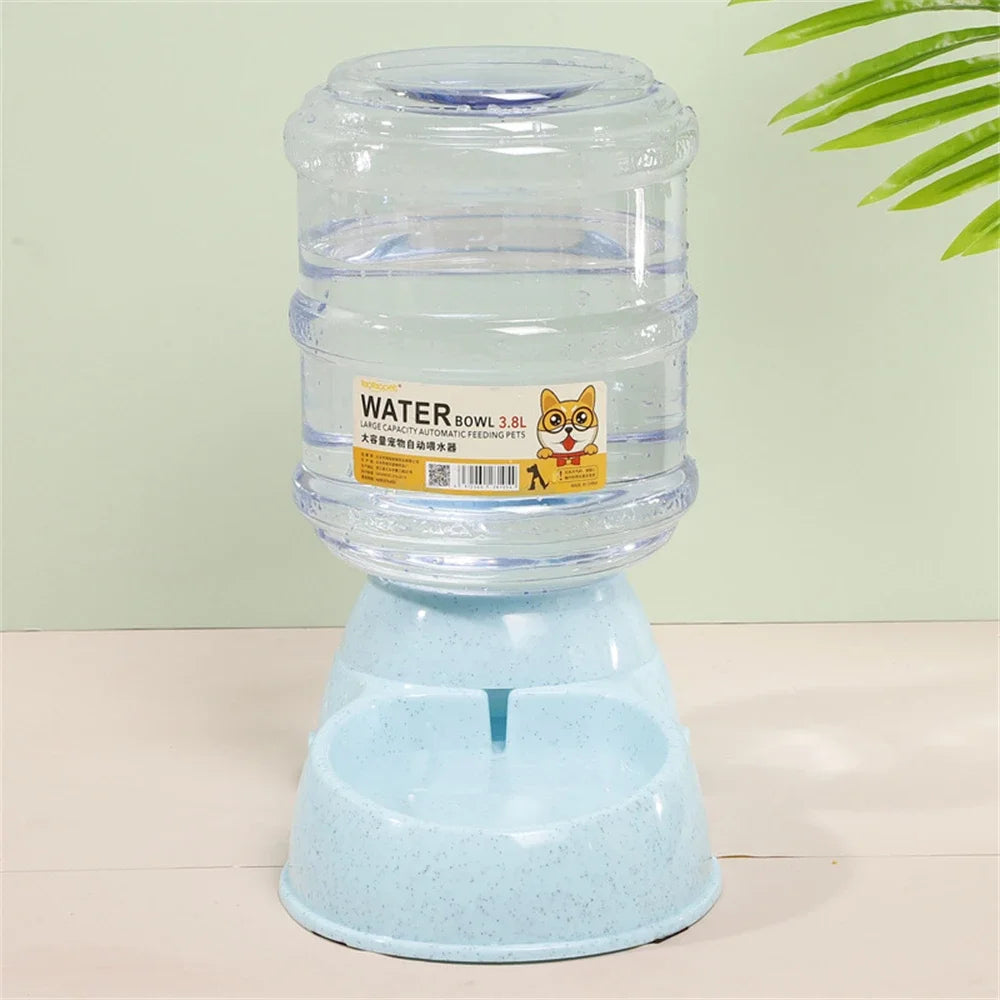 3.8L Dog Automatic Feeders Plastic Water Bottle Cat Bowl Feeding and Drinking Dog Water Dispenser Pet Feeding Bowl Pet Supplies