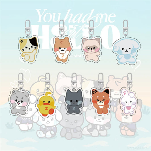 Keyring Cartoon Figure Acrylic Keychain Pendant Bag Accessories