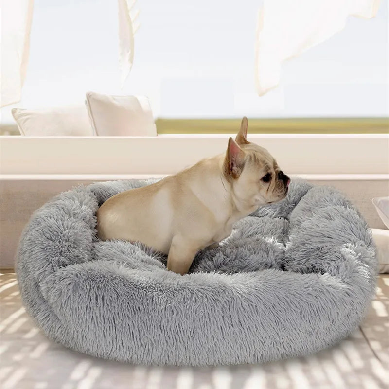 Dog Bed Super Soft Washable Long Plush Pet Kennel Deep Sleep Dog House Velvet Mats Sofa Pet Cat Bed For Dog Basket