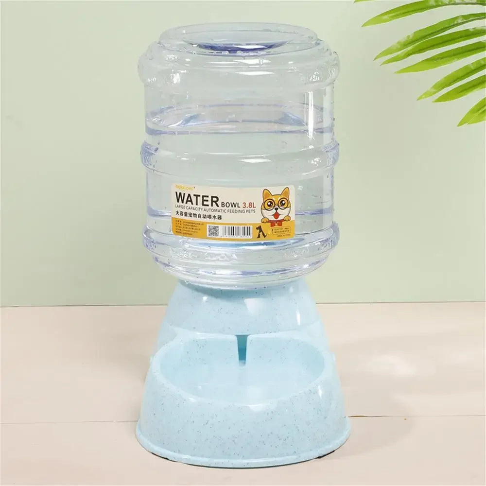 3.8L Dog Automatic Feeders Plastic Water Bottle Cat Bowl Feeding and Drinking Dog Water Dispenser Pet Feeding Bowl Pet Supplies