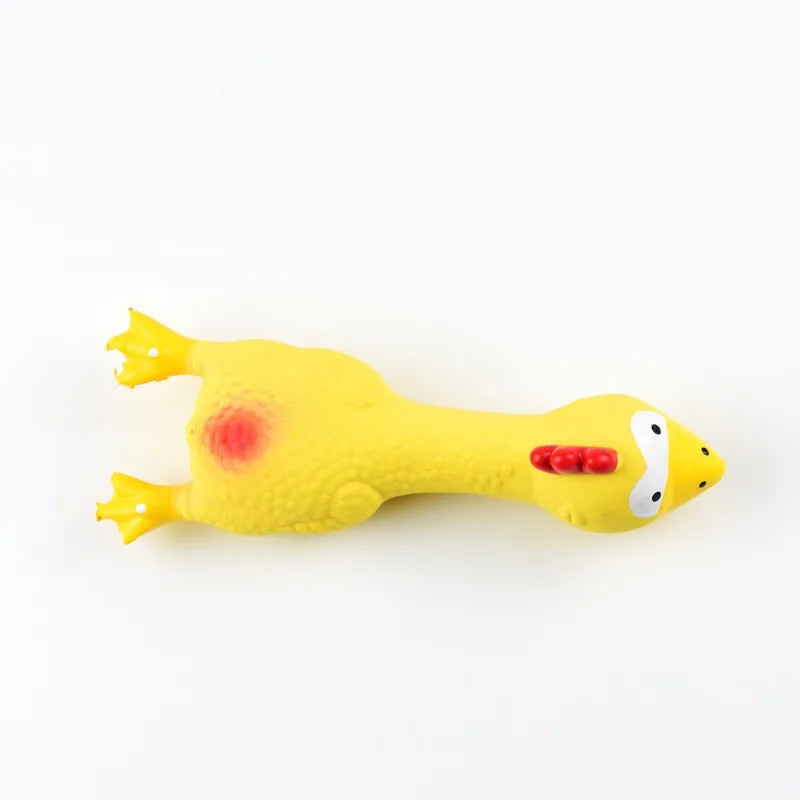 Cute Latex Chicken Shape Pet Squeak Toys Dog Cat Puppy Chew Sound Toys Simulation Screaming Chicken Creative Dog Accessories