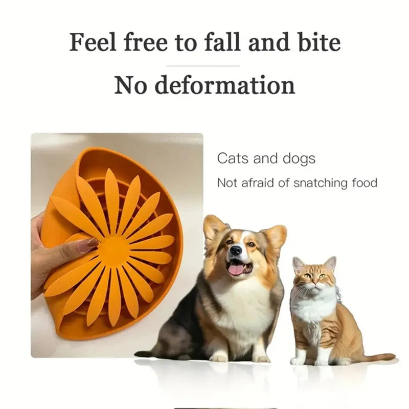 Pet supplies Silicone slow food bucket cat distraction licking pad dog slow food anti choking bowl