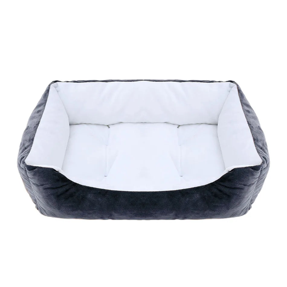 Bed for Dog Pet Square Plush Kennel Medium Small Dog Sofa Bed Cushion Pet Calming Dog Bed House Pet Supplies Accessories