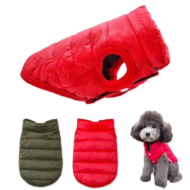 Warm Small Dog Clothes Pet Winter Warm Vest  Dogs Jacket For French Bulldog Puppy Vest Chihuahua Clothing Outfit Yorkies Coat