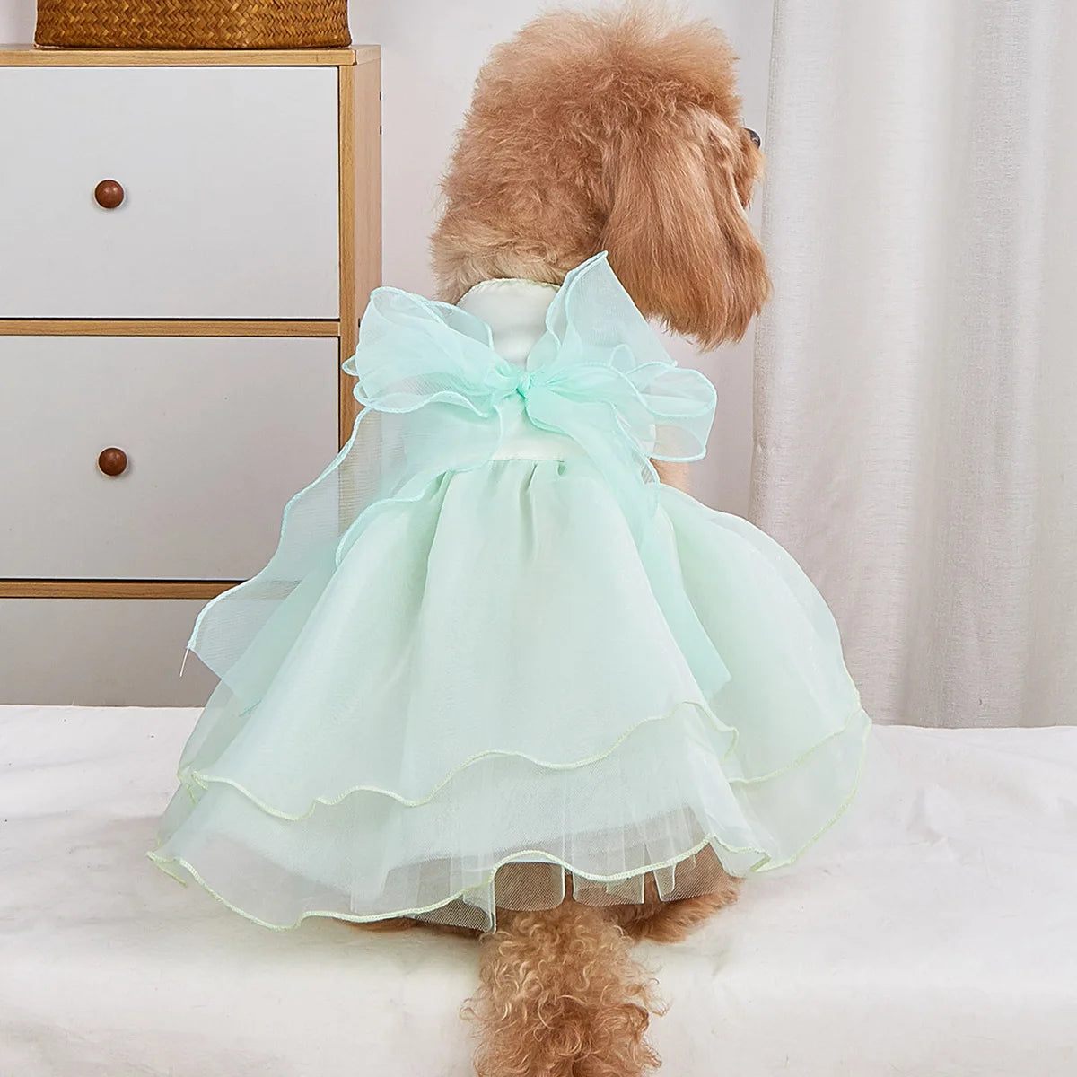 Dog Princess Dress Small Dog Pet Cute Clothing Skirt Dogs Clothes Cat Wedding Thin Summer White Dogs Clothing Chihuahua Teddy