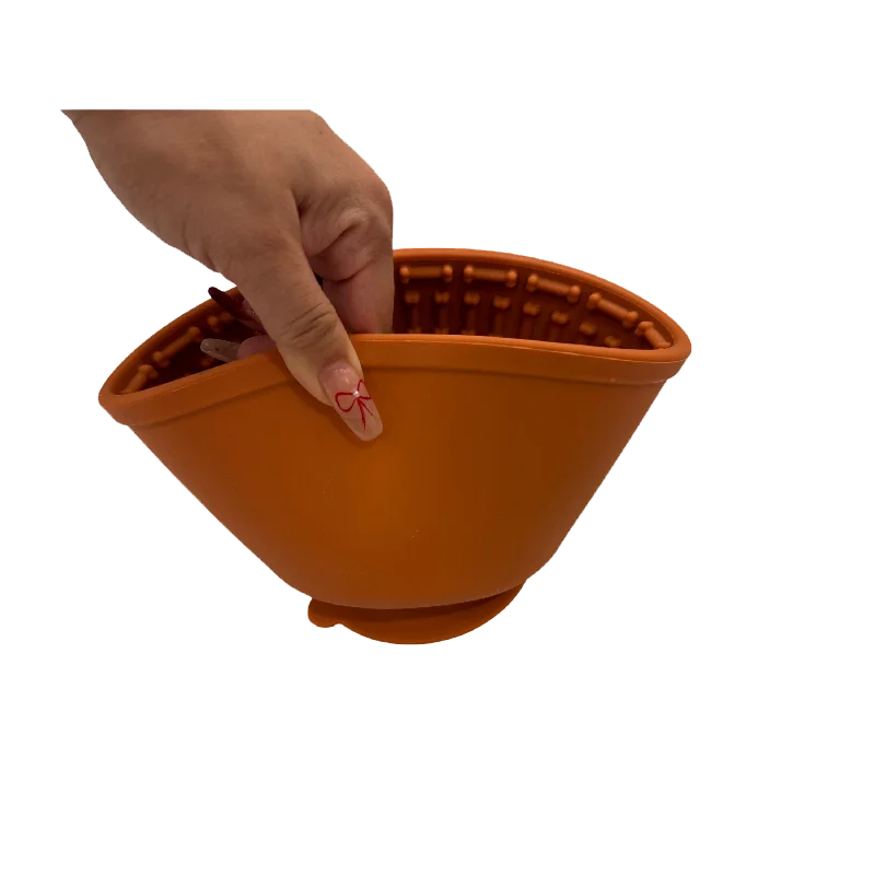 Pet supplies Silicone slow food bucket cat distraction licking pad dog slow food anti choking bowl