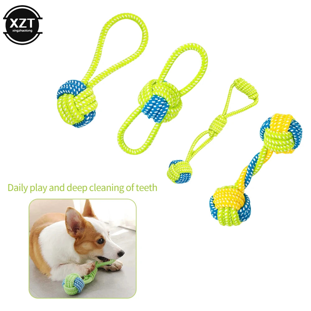 NEW Indestructible Dog Chew Toys Durable Puppy Bite Toy Knitting Rope Teething Dog Toys for Small Large Dogs Aggressive Chewers