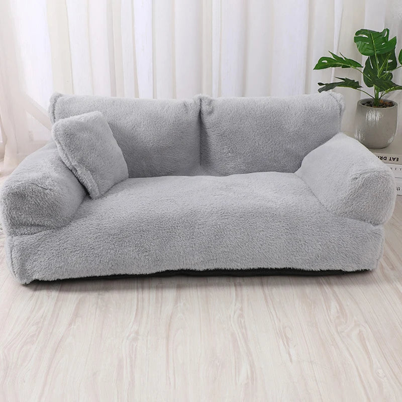 Luxury Cat Bed Winter Warm Pet Sleeping Mat for Small Medium Cats Dogs Soft Cat Sofa Non-slip Kitten Puppy Nest Pet Supplies