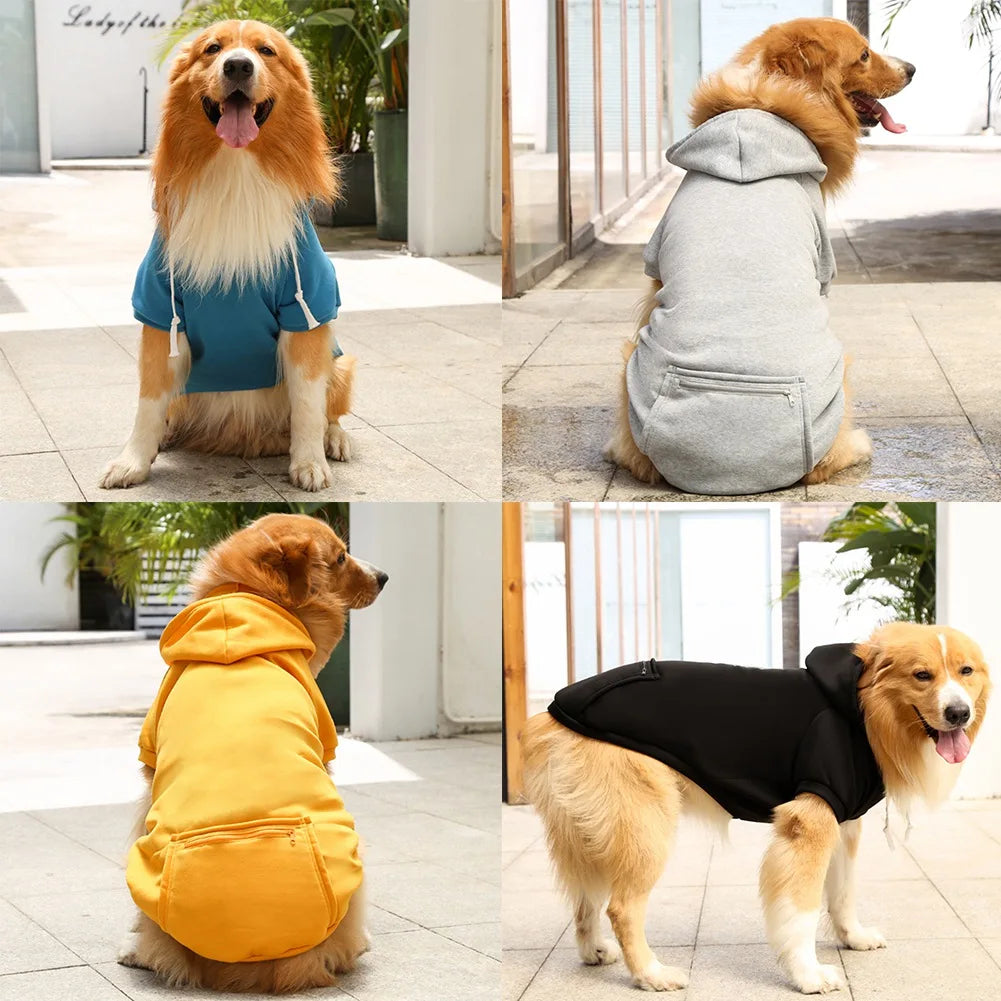 Puppy Dog Hoodie for Small Medium Dogs Hooded Sweatshirt with Pocket Hat Pet Clothes Sweaters Cat Hoodies Coat Winter