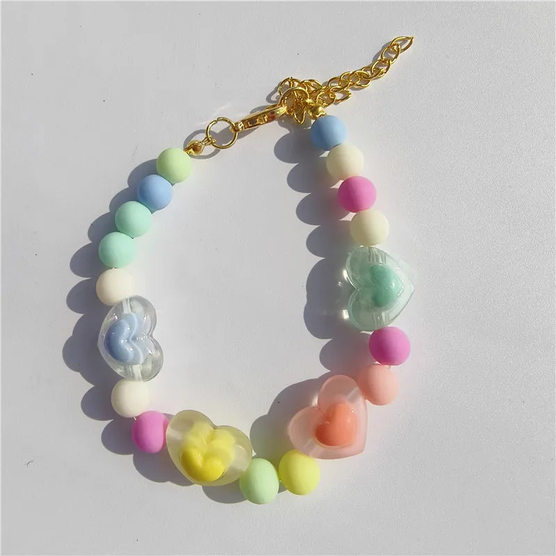 Colorful Pet Jewelry Cat Collar Cute Dog Necklace Pet Pearl Collar Flower Shape Dog Grooming Accessories