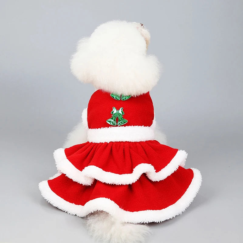 Christmas Dog Clothes Winter Warm Pet Coat for Small Medium Dogs Cats Chihuahua Yorkie Outfit Puppy Costumes Christmas Pet Suit