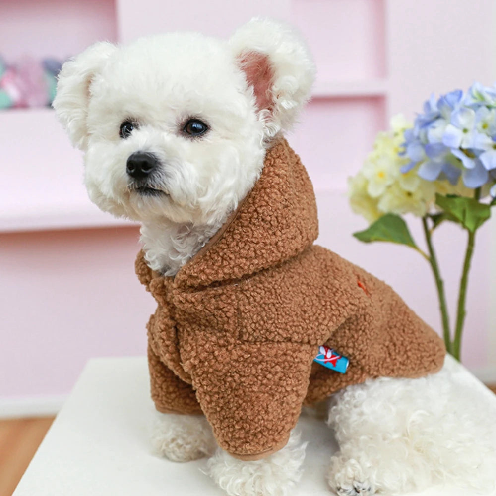 Winter Dog Cat Coat Winter Fleece Pet Clothes Hooded Coat Down Jacket Puppy Pet Clothing For Dogs Chihuahua Yorkie Pug Outfits