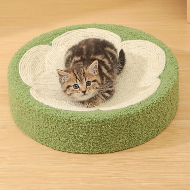 Cat Scratcher 2 In 1 Cat Anti Scratch Bed Cute Shape Cat Scratching Bed Round Cat Scratch Protection Paw Toy Gatos Accesorios