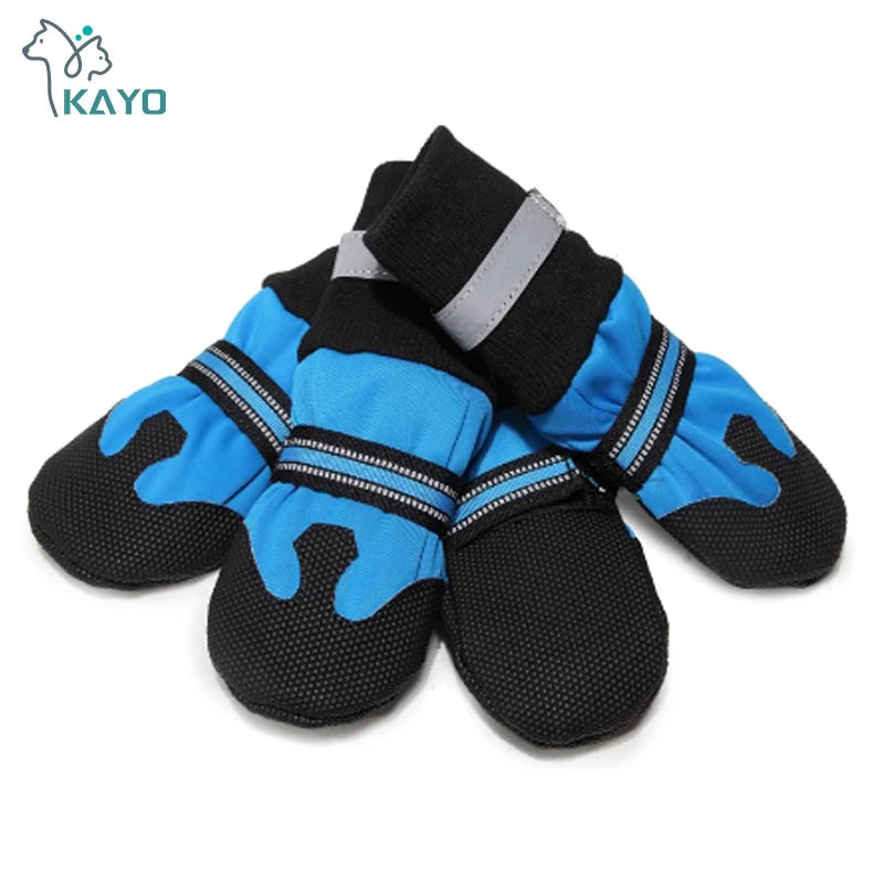 Breathable Pet Dog Shoes Waterproof Outdoor Walking Net Soft Pet Shoes Night Safe Reflective Boots For Small Medium Dogs