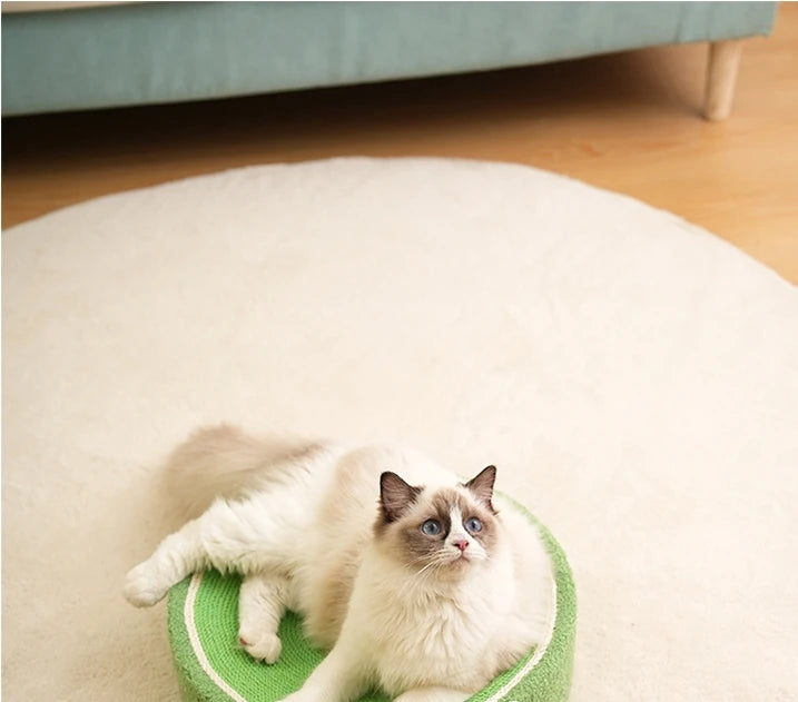 Cat Scratcher 2 In 1 Cat Anti Scratch Bed Cute Shape Cat Scratching Bed Round Cat Scratch Protection Paw Toy Gatos Accesorios