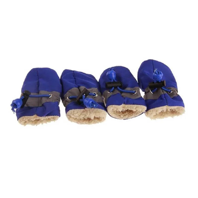 Pet Dogs Winter Shoes Rain Snow Waterproof Booties Socks Rubber Anti-slip Shoes For Small Dog Puppies Footwear Pet Products Cute