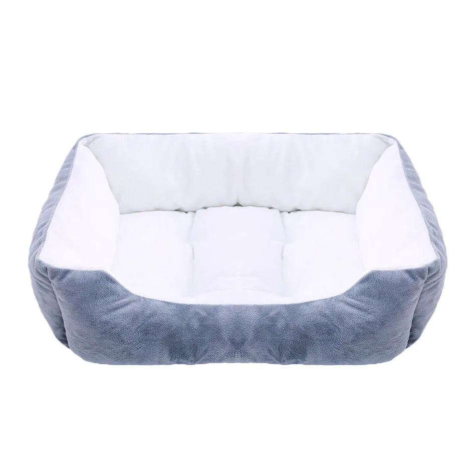 Bed for Dog Pet Square Plush Kennel Medium Small Dog Sofa Bed Cushion Pet Calming Dog Bed House Pet Supplies Accessories