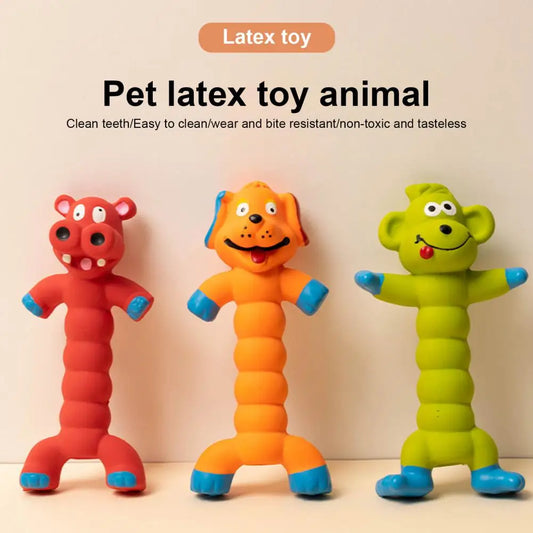 Latex Cartoon Animal Shape Sounding Toy, Tough Doll, Chew Molar Sound, Pet Supplies, Pet Supplies