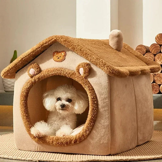 Pet Warmth Nest Winter Warmth Dogs Bed Four Seasons Universal Kitten Tent House Shelter Removable And Washable House