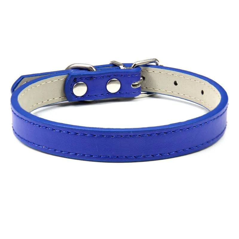 1 Piece Adjustable PU Leather Collar for Cats or Dogs