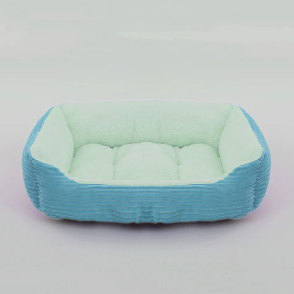 Bed for Dog Pet Square Plush Kennel Medium Small Dog Sofa Bed Cushion Pet Calming Dog Bed House Pet Supplies Accessories