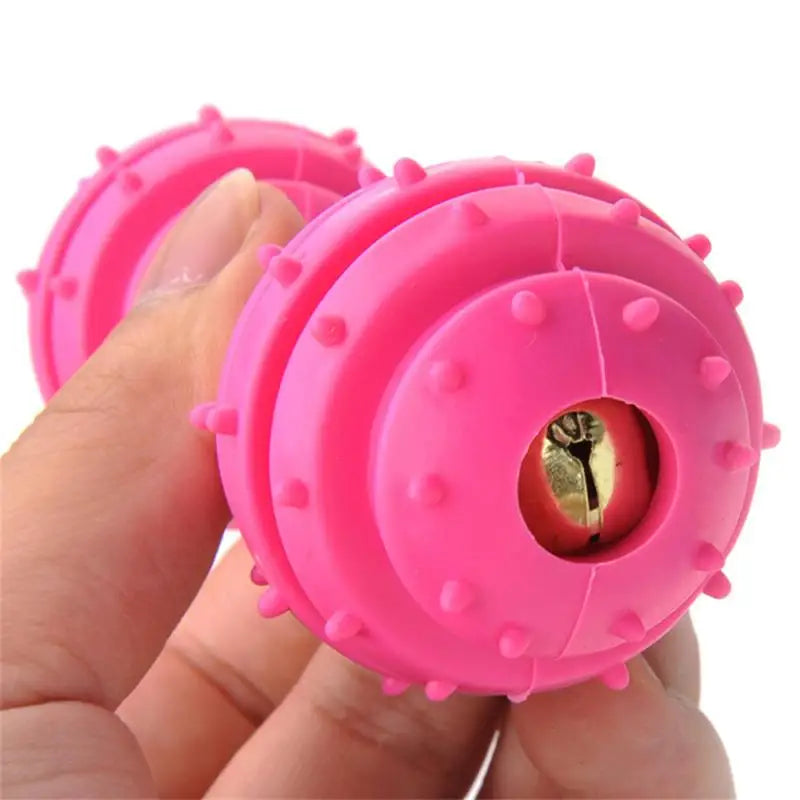 1PC Pet Toys For Small Dogs Rubber Resistance To Bite Dog Toy Teeth Cleaning Chew Training Toys Pet Supplies Random Color