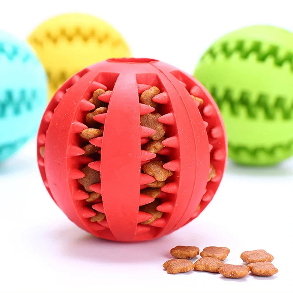 5cm Pet Dog Toy Interactive Rubber Balls for Small Large Dogs Puppy Cat Chewing Toys Pet Tooth Cleaning Indestructible Dog  Ball