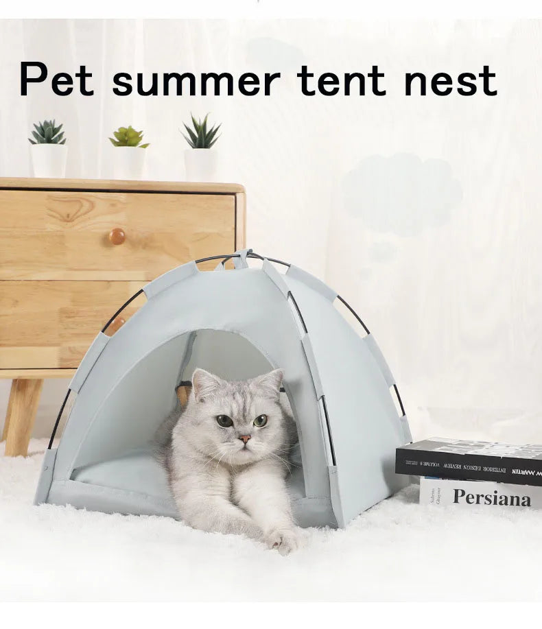 Pet Tent Bed Cats House breathable foldable pet outdoor cat Dog Basket Bed Comfortable stable cat Sleep tent Pet Supplies