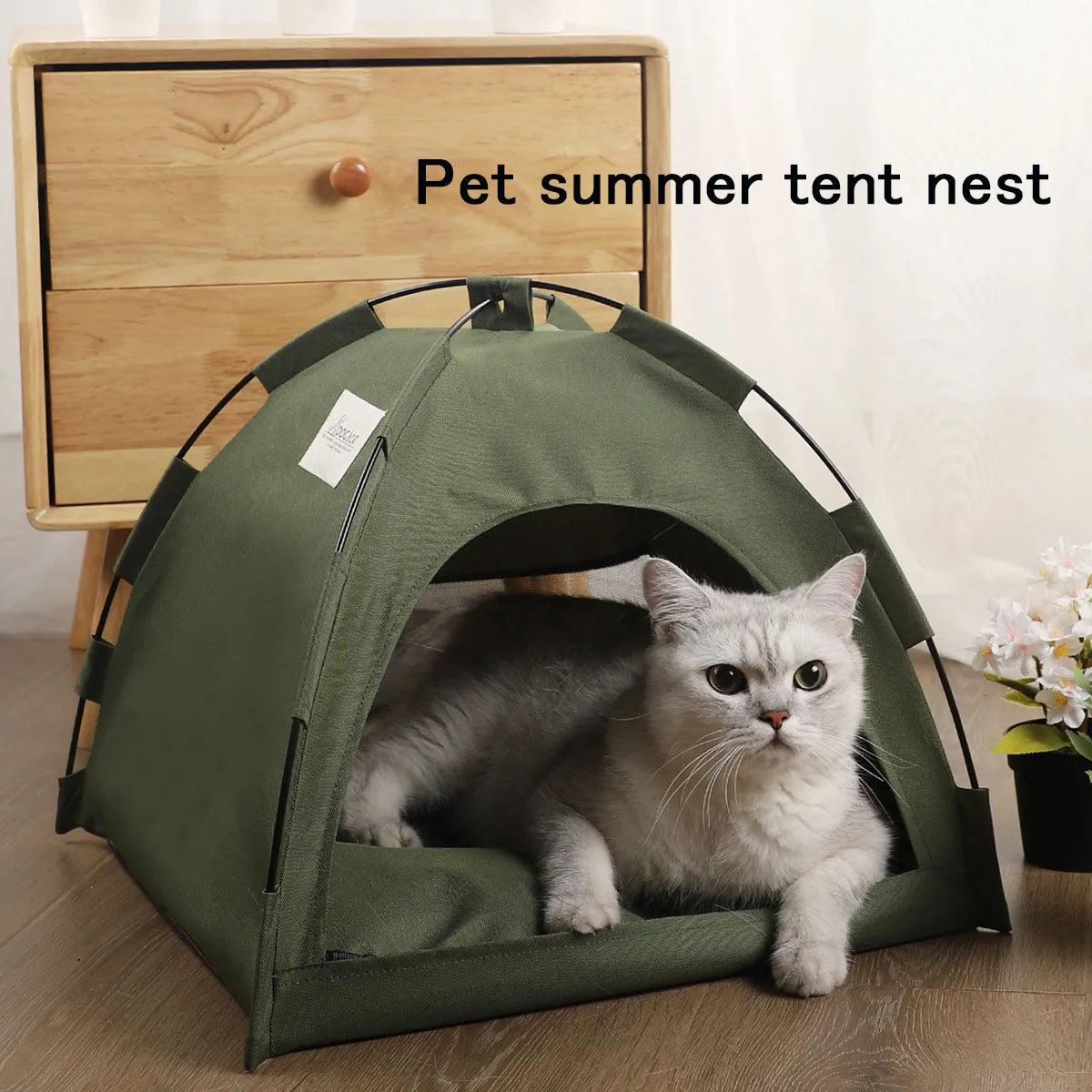 Pet Tent Bed Cats House breathable foldable pet outdoor cat Dog Basket Bed Comfortable stable cat Sleep tent Pet Supplies