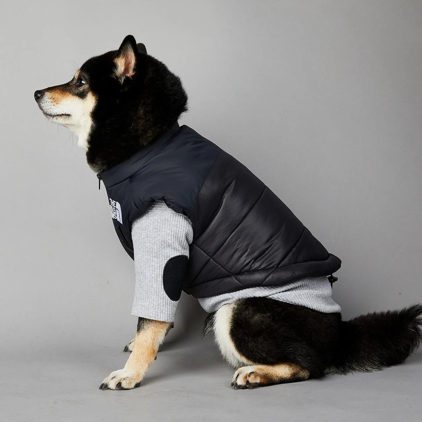 Dog Face Punch Large Dogs Winter Warm Raincoat Anti Pet Cotton Clothing Windproof Rainproof Dog Coat