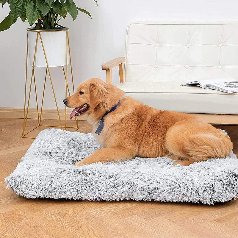 Soft Plush Pet Bed Mat Removable Calming Cushion Dog Cat Large Cleaning Puppy Supplies Brand