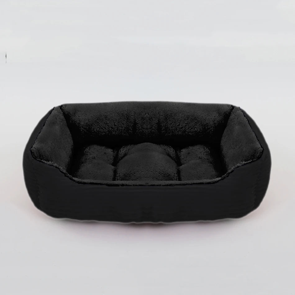 Bed for Dog Pet Square Plush Kennel Medium Small Dog Sofa Bed Cushion Pet Calming Dog Bed House Pet Supplies Accessories