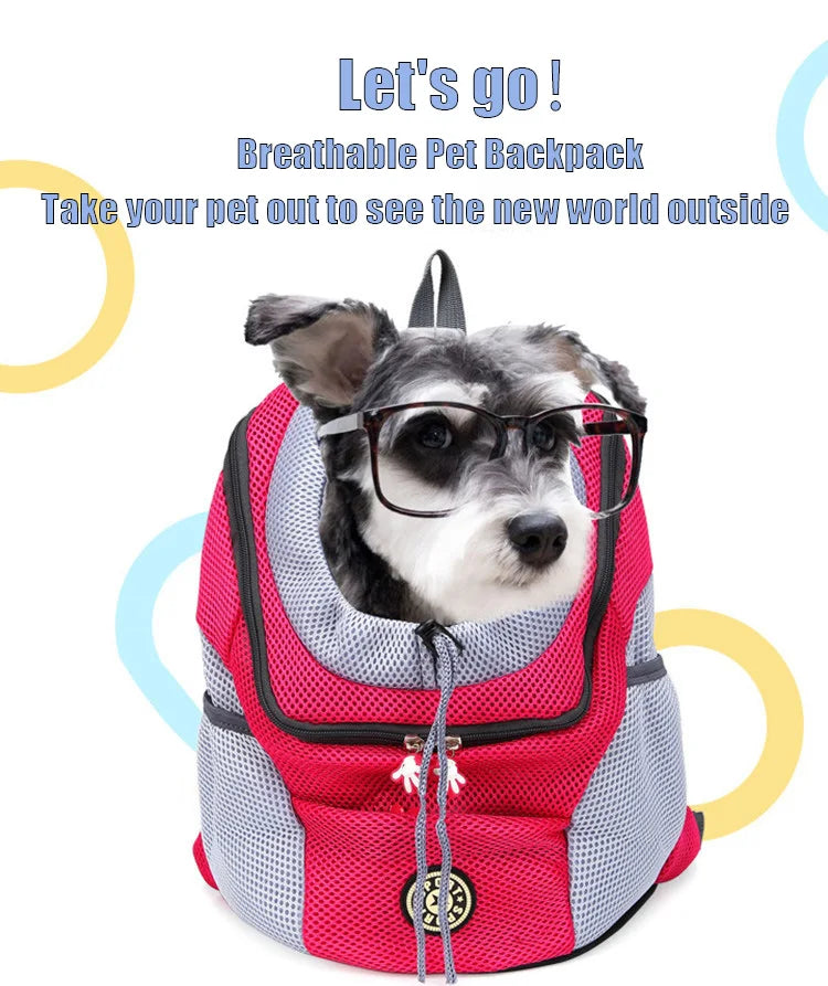 Pet Dog Carrier Bag Carrier For Dogs Backpack  Portable Travel Breathable Dog Bag Outdoor Dog Carrier Bag Pet Carrying Supplies